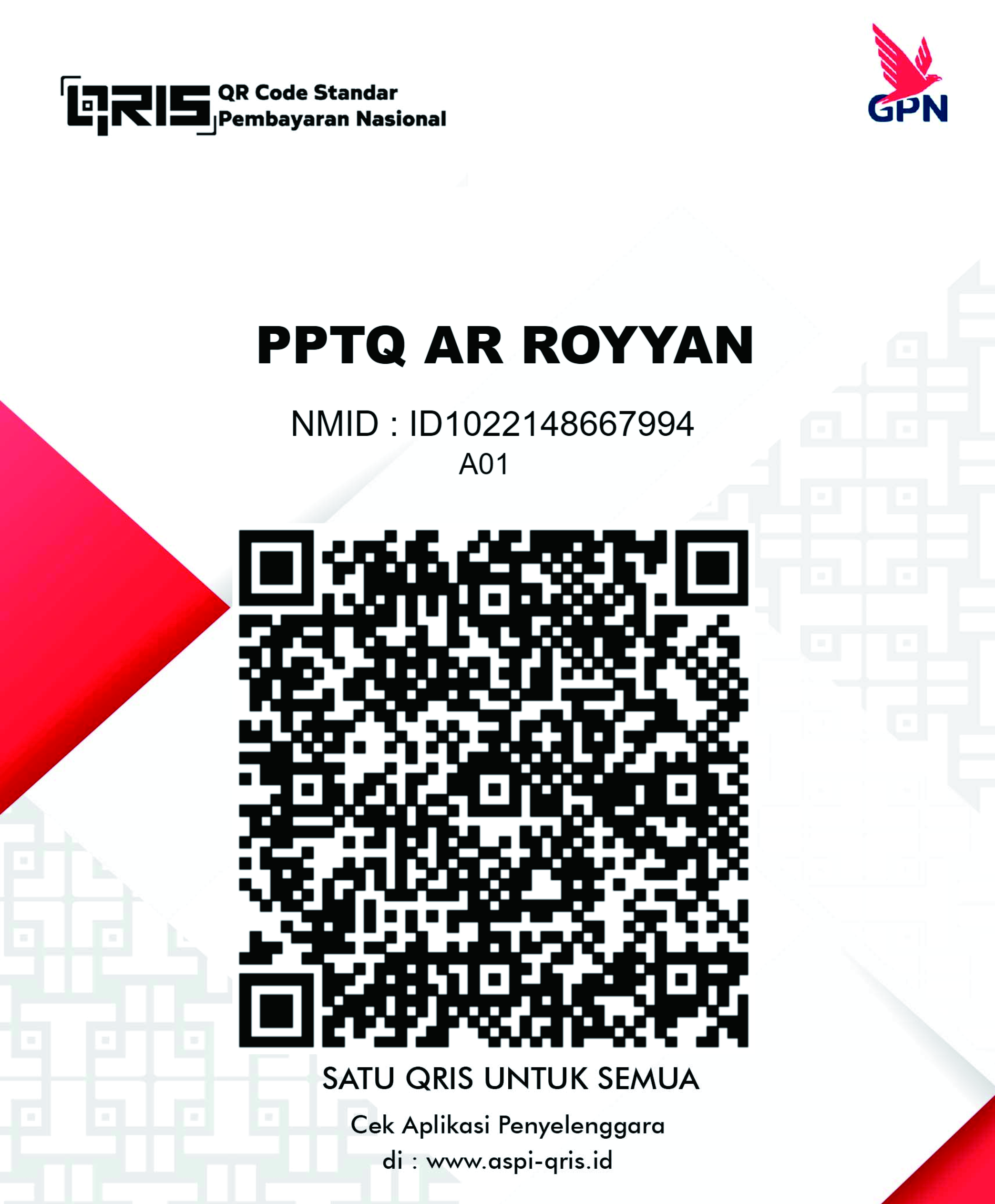 QRIS Code PPTQ Ar Royyan